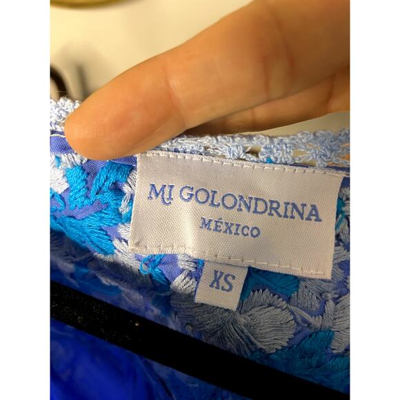 Mi Golondrina Flores Blouse size XS - Picture 2 of 4